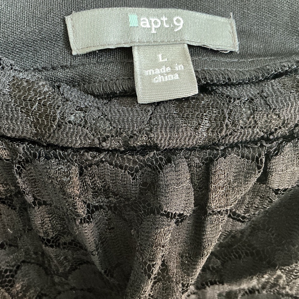 APT. 9 Full Lace Tunic Black Large - Picture 4 of 4